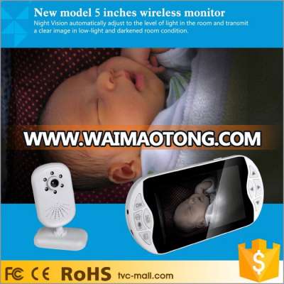 LEEHUR 2.4GHz Digital Wireless Video Baby Monitor With IR Night Vision Camera